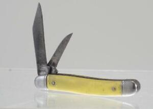 IMPERIAL PROV. R.I. U.S.A. GORGEOUS SHELL HANDLE TWIN BLADE POCKET KNIFE. (114P)