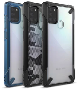 Pour étui Samsung Galaxy A21s (6,5") | Housse robuste antichoc Ringke [Fusion-X] - Photo 1 sur 14