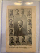 1904 Spalding Washington Senators TEAM PHOTO 5"x7"