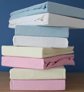 2 x Premium Quality Mini / Space Saver Cot Fitted Sheets 50X100 cm 100%Cotton. - Picture 1 of 40