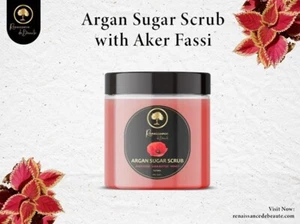 Renaissance de Beaute~Aker Fassi Moroccan Sugar Scrub for a Rosy, Radiant Glow! - Picture 1 of 7