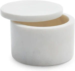 Marble Salt Keeper, White - Picture 1 of 4