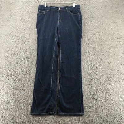 Pantalones de mezclilla Michael Kors Bootcut para mujer 8 (real 33x32,5) azul cremallera mosca 5 bolsillos Foto 1 de 4