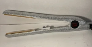 CHI Air Tourmaline Ceramic Hairstyling Iron Silver  Hot Flat Iron Tested - Picture 1 of 8