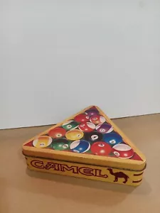 1994 Camel Cigarettes Pool Balls Billiard Rack Storage Tin. Good Shape For Age - Picture 1 of 3