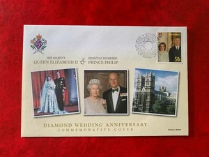 KIRIBATI 2007 FDC QUEEN ELIZABETH 2 DIAMOND WEDDING ANNIV PRINCE PHILIP 03 - Picture 1 of 1