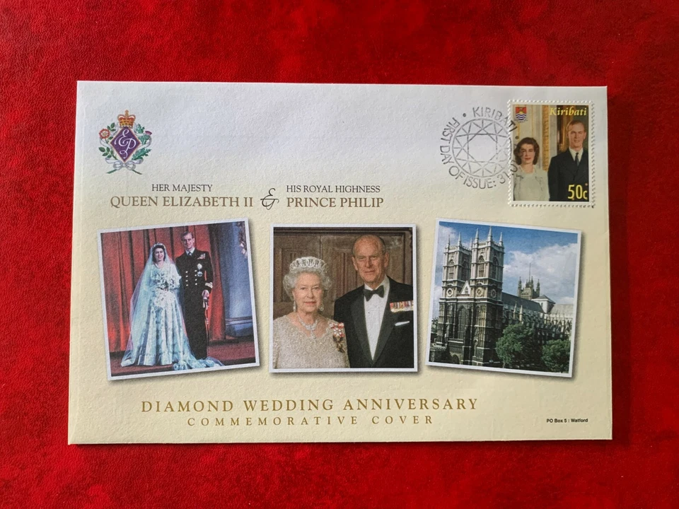 KIRIBATI 2007 FDC QUEEN ELIZABETH 2 DIAMOND WEDDING ANNIV PRINCE PHILIP 03 - Image 1 of 1