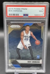 2016-17 Panini Prizm Ben Simmons RC PSA 9 MINT Rookie Card!!!