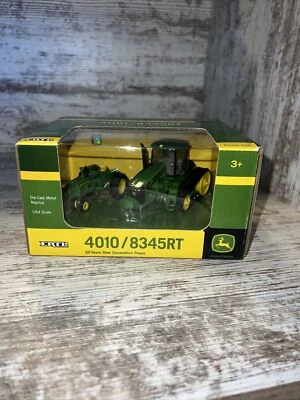 1/64th John Deere 4010 / 8345RT Tractor Set 50 Year New Generation Power Ertl - Image 1 of 4