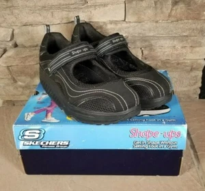 Skechers Shape-ups Damen-Wanderschuhe 10 schwarz Mary Jane Toning schlanke Passform - Bild 1 von 12
