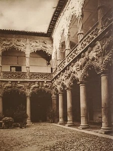 Guadalajara Palace Infantado Spanien Original Fotogravur 1925 Kurt Hielscher - Bild 1 von 2
