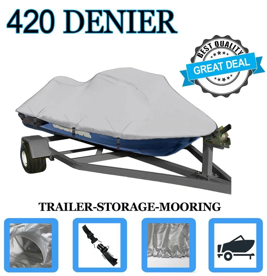 SeaDoo Jet Ski GSX LTD Limited JetSki Cover 1996 1997 1-2 Seater PWC 420 Denier - Image 1 of 3