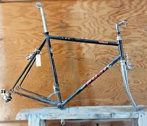 1985 Fuji Team Road Bike Frame 61cm XLarge Lugged Steel Japan Chromoly Ships USA - Picture 1 of 14