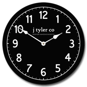 Orologio da parete nero tradizionale nuovo, ultra silenzioso, garanzia a vita, 8 misure - Foto 1 di 4