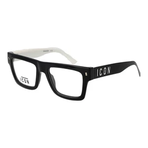 Dsquared2 Eyeglasses Frames ICON 0023 807 Black Rectangle Full-Rim 53mm - Picture 1 of 3