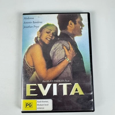 Evita (DVD 1998) Antonio Banderas Jonathan Pryce Madonna Jimmy Nail Region 4 - Bild 1 von 3