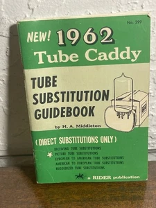 RARO 1962 Tube Caddy Tube Sustitution Guidebook Rider Publications  - Imagen 1 de 8