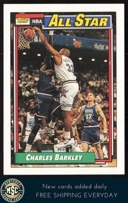 Charles Barkley 1992-93 Topps #107 Philadelphia 76ers - Image 1 of 2