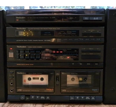 TECHNICS SA-X25WL MIDI HI FI SYSTEM WITH SL-JS16R DC SERVO AUTOMATIC TURNTABLE - Image 1 of 4