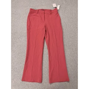 Pantalones de vestir 1.State para mujer talla 8 acampanados cintura alta ajuste a medida coral oscuro nuevos con etiquetas - Imagen 1 de 16