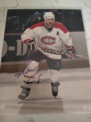 Mark Recchi 亲笔签名蒙特利尔加拿大人 8 x 10 照片。 — 第 1/2 张图片