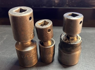 3 MAC Tools 3/8" Dr. 6pt. SAE Impact Swivel Sockets, FREE Shipping - Image 1 of 2