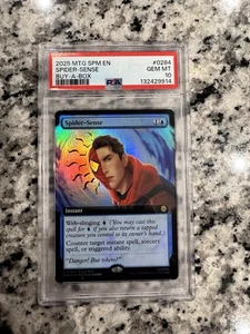 MAGIC THE GATHERING MARVEL'S SPIDER-MAN  Spider Sense Build A Box Foil PSA 10 - Picture 1 of 3