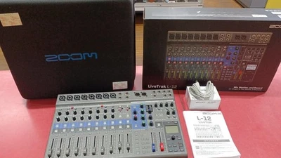 Zoom LiveTrak L-12 Digital Mixer Recorder USB Audio Interface w Case Tested - Image 1 of 4