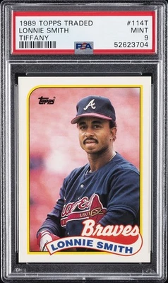 1989 TOPPS TRADED TIFFANY #114T LONNIE SMITH PSA 9 - Image 1 of 2