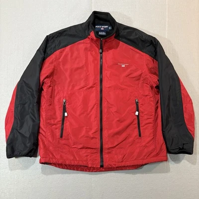 Chaqueta De Colección POLO SPORT Ralph Lauren Grande Cremallera Completa Forrada de Vellón Años 90 Cortavientos Foto 1 de 4