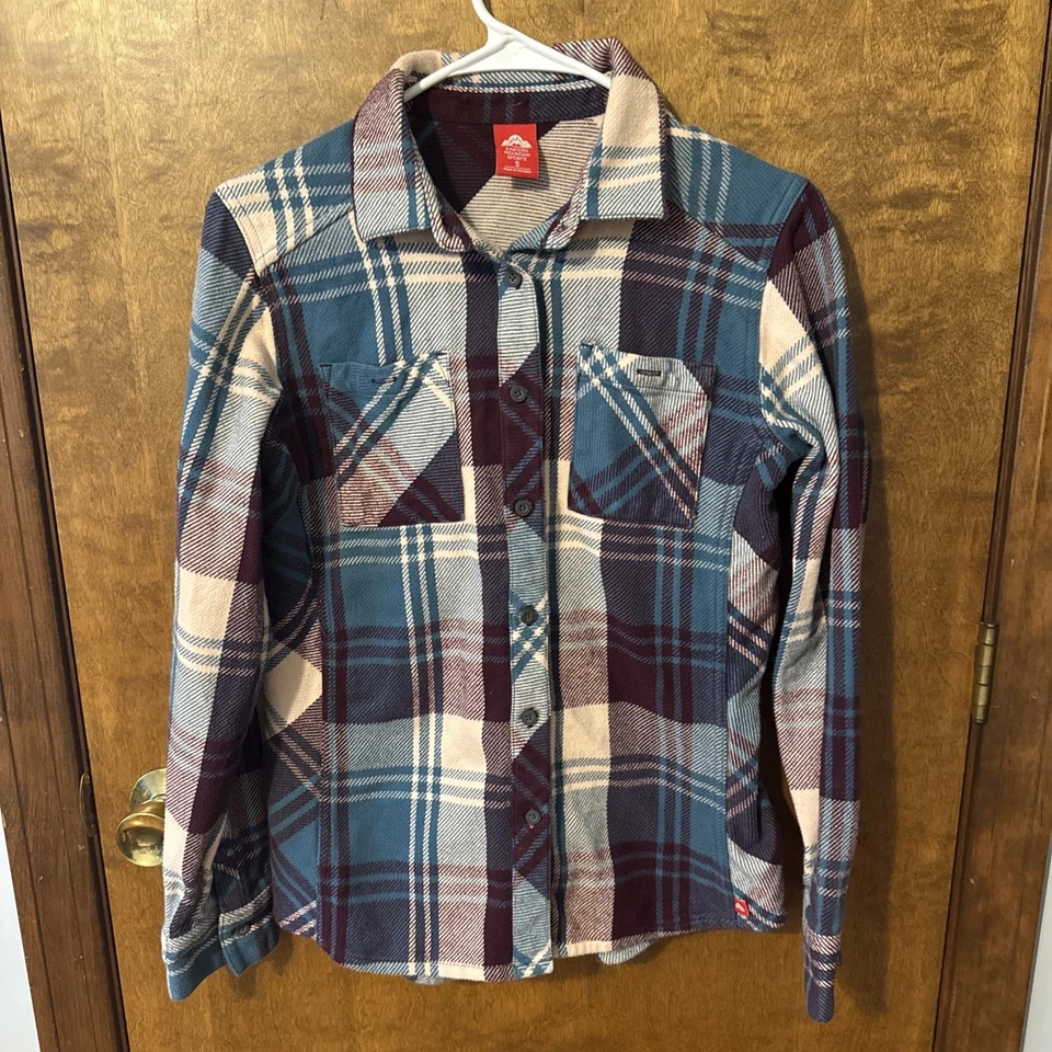 Franela con botones de manga larga a cuadros Eastern Mountain Sports para hombre talla pequeña Foto 1 de 4