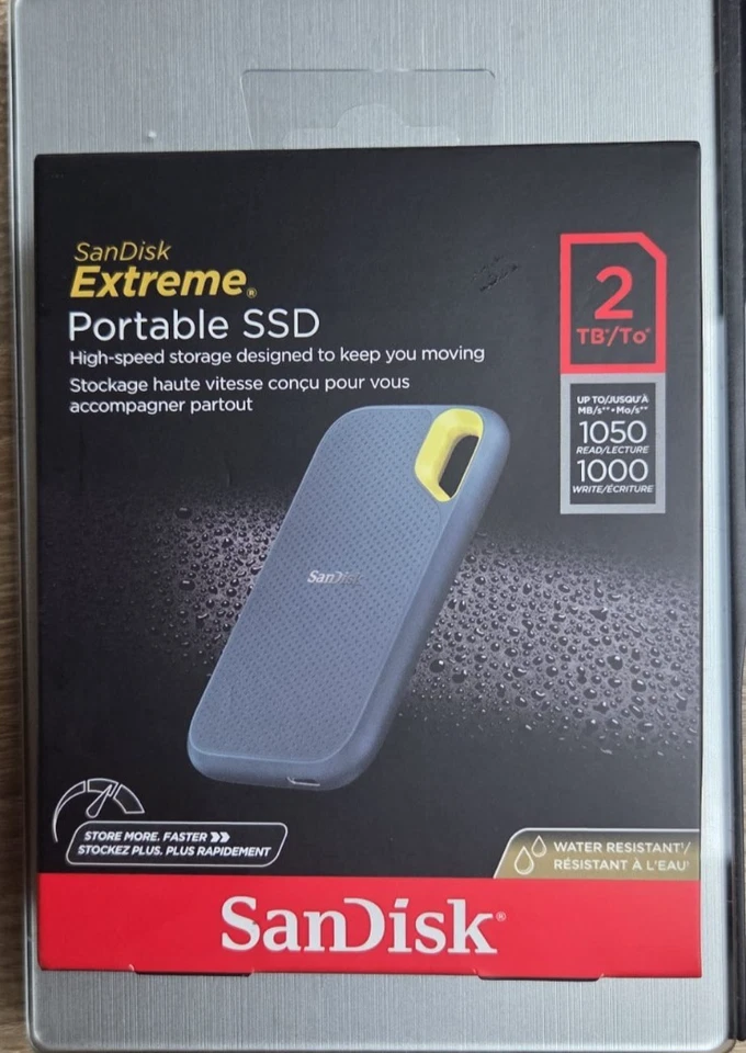 SanDisk Extreme 2TB USB-C Portable External SSD - New - Image 1 of 1