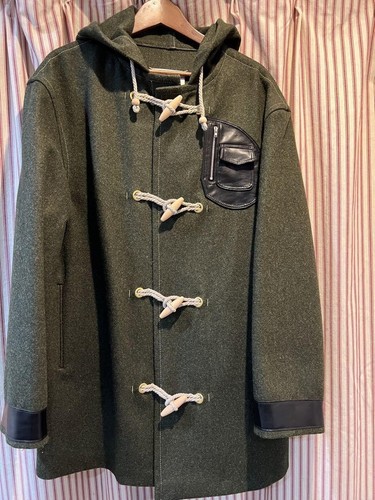 Maison Margiela Cappotto Borsone Uomo Verde 48 (Piccolo) Dettagli Pelle