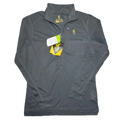 Browning Early Season 3/4 Zip Hunting Shirt Carbon Gray Small New With Tags - Image 1 of 4