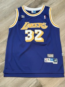 ADIDAS MAGIC JOHNSON XL LOS ANGELES LAKERS LONGUEUR + 2 SWINGMAN HWC NBA VIOLET - Photo 1 sur 4