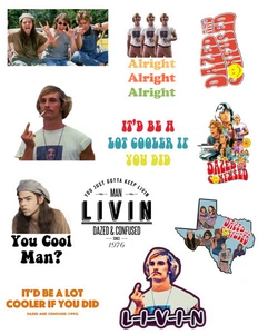 Dazed and Confused 90's Movie Stickers Pack - Picture 1 of 1