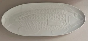 White Koi Fish Platter 24 1/2" Long Dansk Sweden Center Piece - Picture 1 of 6