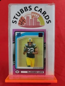 2024 Panini Clearly Donruss Rated Rookie MarShawn Lloyd #78 Purple 52/75 SP - Picture 1 of 2