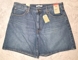 Pantaloncini corti estivi Levi's donna '94 larghi - taglia 33 - jeans denim Levis nuovi con etichette - Foto 1 di 10