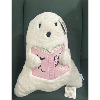 玛莎·斯图尔特万圣节装饰枕头幽灵故事粉红色书新品 — 第 1/4 张图片