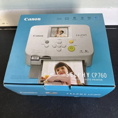 cannon selphy cp760 compact photo printer new in box complete printer - Image 1 of 4