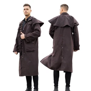 Abrigo Impermeable Premium Unisex Occidental Largo Polvo Piel de Aceite Envío Gratuito - Imagen 1 de 15