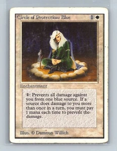 Magic The Gathering MTG - Circle of Protection Blue - Revised Edition Card - Picture 1 of 2