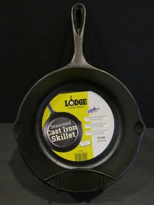LODGE Seasoned Cast Iron 8" 20.3 cm SKILLET #L5SK3 Made in Tennessee USA - Image 1 of 4
