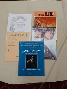 flute sheet music lot various titles see Description - Picture 1 of 8