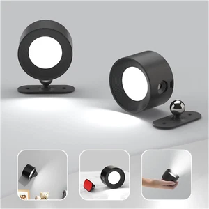 2PCS Rechargeable Battery Operated LED Wall Lamps, Wall Mounted Lights with 3 Br - Picture 1 of 6