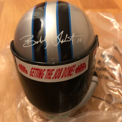 Simpson Signature Edition Bobby Labonte Carolina Panther Mini Race Helmet NASCAR Cover