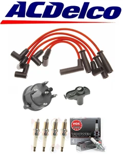 ACDELCO Wires V-Power Plugs TUNE UP KIT for JEEP Wrangler Cherokee Dakota 2.5L - Picture 1 of 7