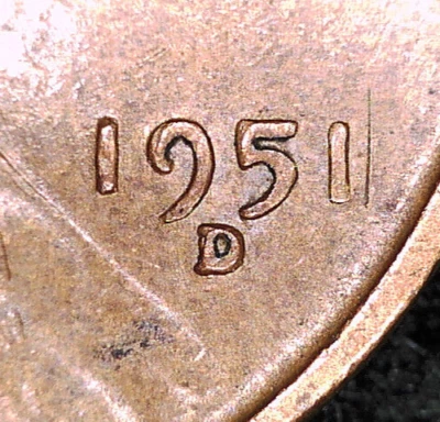1951-D Lincoln Cent Over Mintmark Error Cherrypickers OMM FS-511 D/S *FREE SHIP* - Image 1 of 4