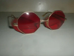 Swank Barbudo achteckiges Gestell Spanien Sonnenbrille vergoldet Vintage 70er Mod Retro - Bild 1 von 23